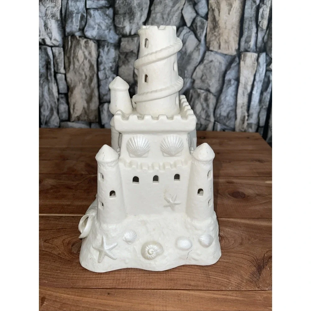 PARTYLITE Sand Castle 2000 Tea Light Candle Holder Farmhouse Beach P7306 - Picture 5 of 10